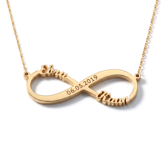 Infinite Love Halskette mit Gravur
