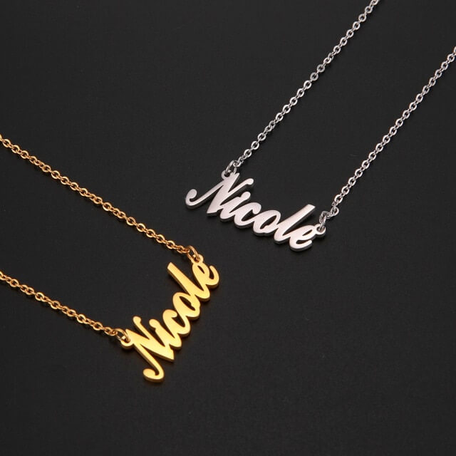Personal name necklace with your own name