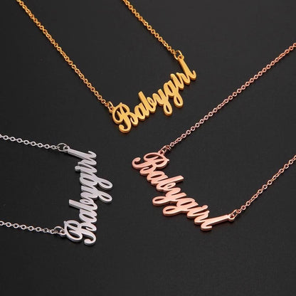 Personal name necklace with your own name
