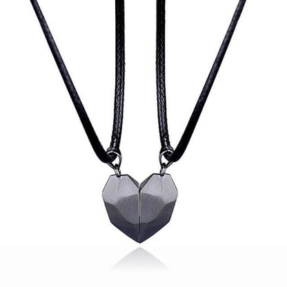 Magnetic heart necklaces for couples & BFFs