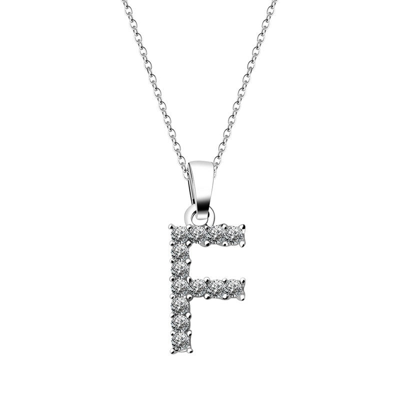 Zirkonia Buchstaben Halskette