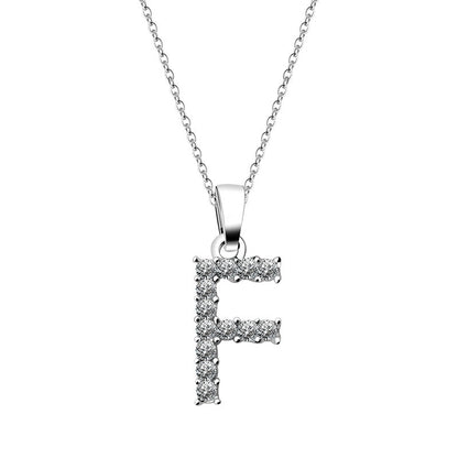 Zirkonia Buchstaben Halskette