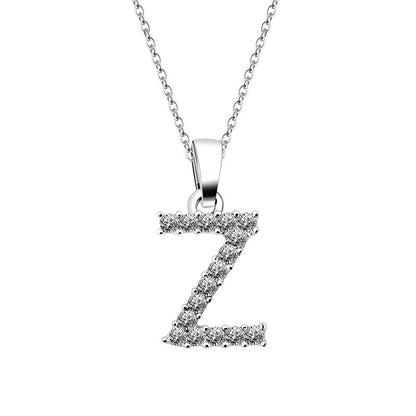 Zirkonia Buchstaben Halskette