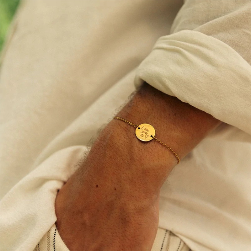 Personalisiertes Armband mit deiner eigenen Handschrift/Zeichnung